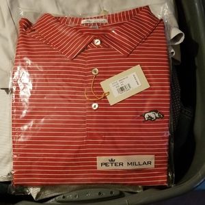 Polo shirt with college logo